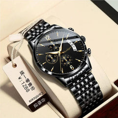 Watch New Fashion Men Watch Waterproof Luminous Date Sports Watches Luxury Quartz Man Wristwatch Luxuri Male Clock +Box - AKISHOP