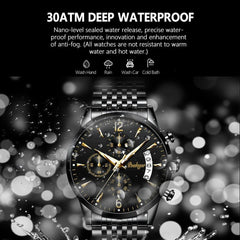Watch New Fashion Men Watch Waterproof Luminous Date Sports Watches Luxury Quartz Man Wristwatch Luxuri Male Clock +Box - AKISHOP