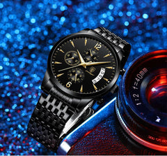 Watch New Fashion Men Watch Waterproof Luminous Date Sports Watches Luxury Quartz Man Wristwatch Luxuri Male Clock +Box - AKISHOP