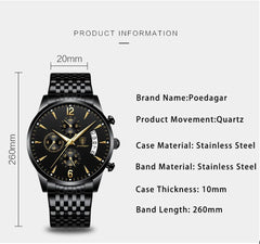 Watch New Fashion Men Watch Waterproof Luminous Date Sports Watches Luxury Quartz Man Wristwatch Luxuri Male Clock +Box - AKISHOP