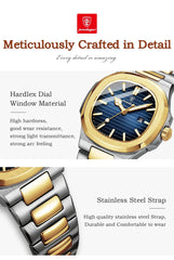 POEDAGAR Luxury Square Watch for Woman Waterproof Luminous Date Ladies Watch Stainless Steel Quartz Women's Watches Female - AKISHOP