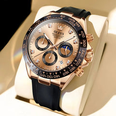 Watches Luxury Men Waterproof Luminous Top Brand Date Chronograph Sport Wristwatch