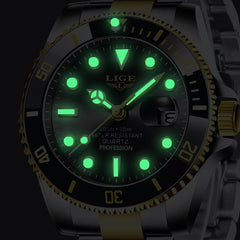 Top Brand Luxury Fashion Diver Watch Men Waterproof Date Clock Sport Watches Mens Quartz Wristwatch