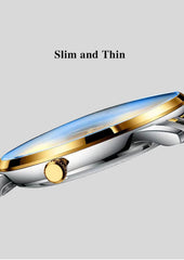 Watch Luxury Business Quartz Men's Wristwatch Waterproof Luminous Date Week Steel Strap. - AKISHOP