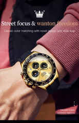 Watches Luxury Men Waterproof Luminous Top Brand Date Chronograph Sport Wristwatch