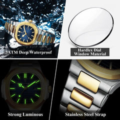 POEDAGAR Luxury Square Watch for Woman Waterproof Luminous Date Ladies Watch Stainless Steel Quartz Women's Watches Female - AKISHOP