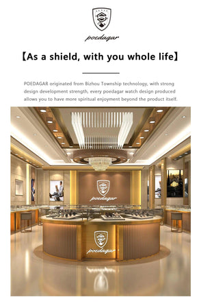POEDAGAR Luxury Square Watch for Woman Waterproof Luminous Date Ladies Watch Stainless Steel Quartz Women's Watches Female - AKISHOP