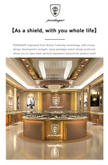 POEDAGAR Luxury Man Watch Quartz Waterproof Luminous Date Chronograph Leather Men Wristwatch Military Sports Men's Watches - AKISHOP