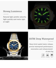POEDAGAR Luxury Square Watch for Woman Waterproof Luminous Date Ladies Watch Stainless Steel Quartz Women's Watches Female - AKISHOP