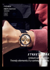 Watches Luxury Men Waterproof Luminous Top Brand Date Chronograph Sport Wristwatch