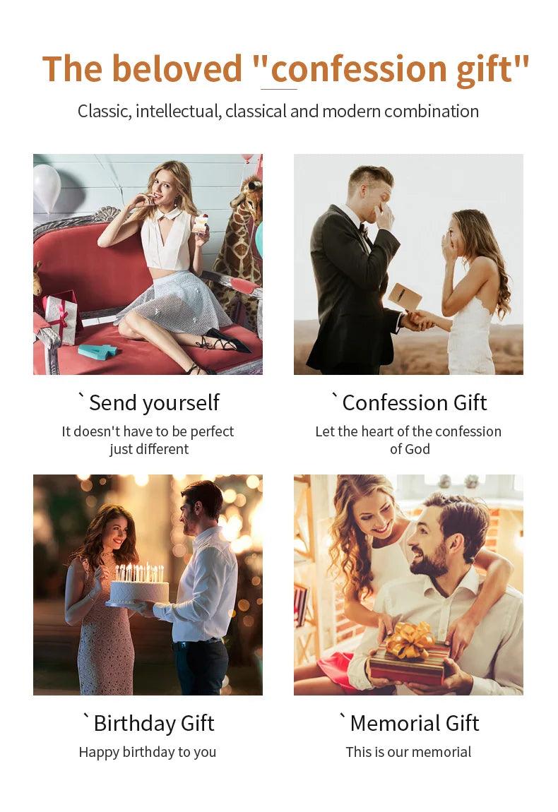 Couple Watches Fashion Trend Original Quartz Wristwatch Waterproof Luminous Date Week His and Her Watch Lover Gift - AKISHOP