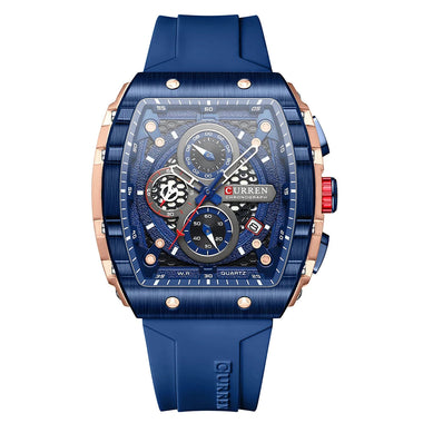 Watches Business Unique Square with Large Dial Sport Quartz Silicone Bands Wristwatches with Luminous Hands